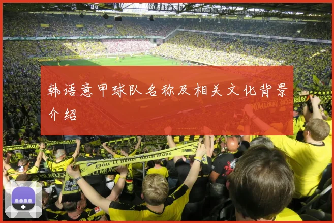 韩语意甲球队名称及相关文化背景介绍